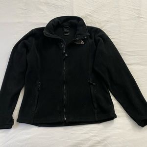 North face full zip black jacket with pockets